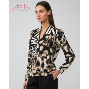 Batida shirt vhals 2599 Stones print Batida shirt vhals 2599 Stones print